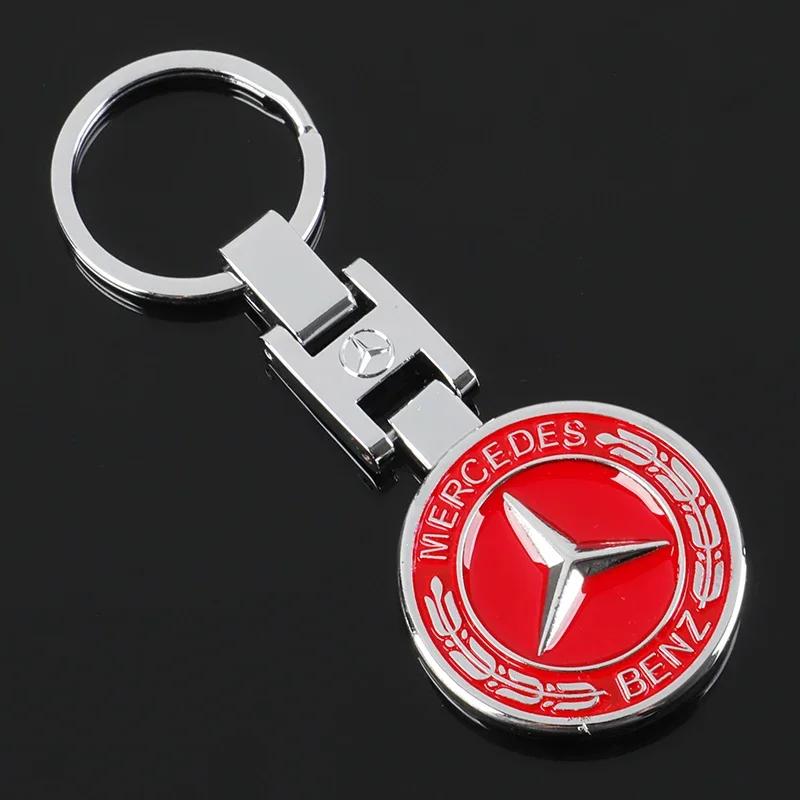 Pegatina de Coche Caliente 1 Pieza Llavero con Logo de Coche de Metal de Alta Calidad Para Mercedes Benz AMG Smart W205 C300 W203 W206 W108 W124 W126 W140 W1
