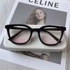 New Sunset Blush Glasses Xiaohongshu Influencer Same Style Ins Plain Face Gradient Anti Blue Light Plain Glasses For Women Daily Fashion Glasses