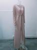 Sparkling Crystal V-Neck Evening Gown - Elegant Luxury Banquet & Performance Dress