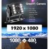 GreenYi AHD Recording DVR 7 Inch Car Monitor with 1920*1080P Vehicle Rear View Camera for Truck Bus Support SD Card