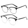 Fashion Unisex Korean Anti Radiation Classical Glasses for Women Men Metal Retro Eyeglass Fashion Unisex