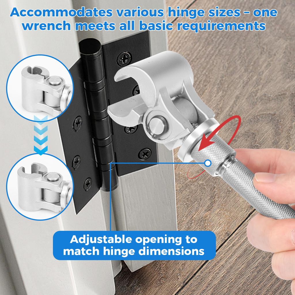 1Pc Hinge Gap Adjustment Wrench Door Hinge Adjustment Tool Stainless Steel Versatile Hinge Gap Adjusting Wrench for Cabinet Door