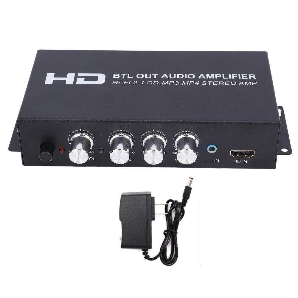 Independent Treble/Bass/Volume EQ Dual Channel Sound Receiver Audio Amplifier System Car Use Amplifier