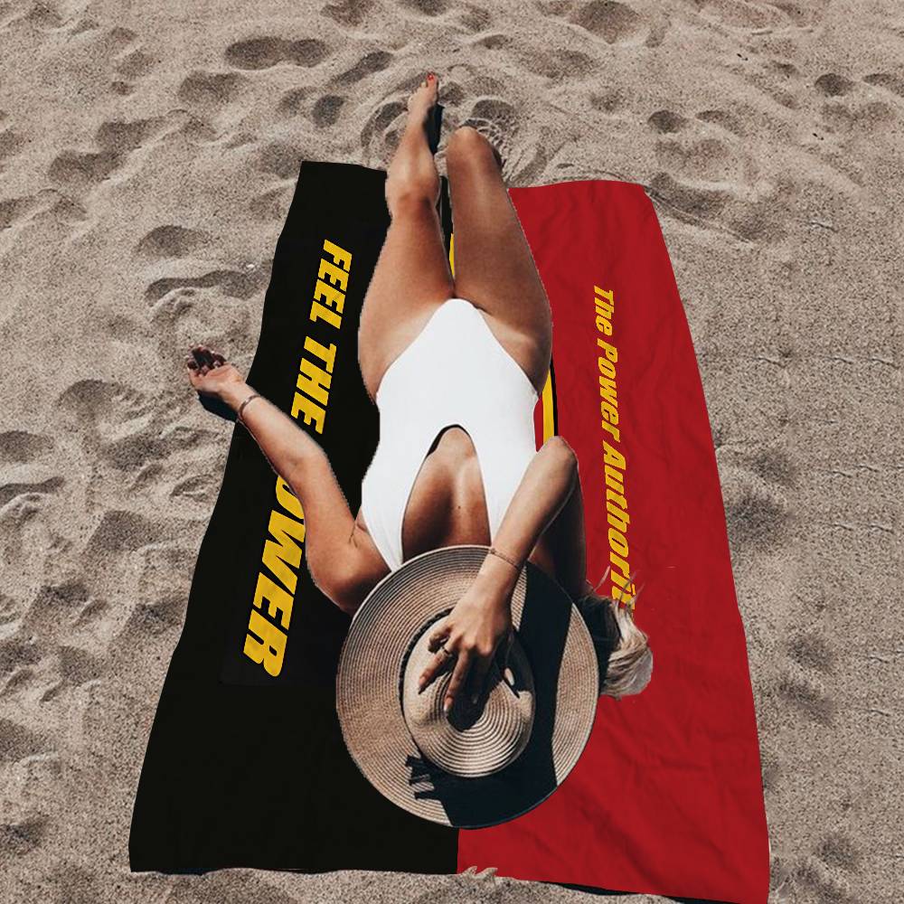 Asciugamano da Spiaggia con Logo FMF Racing Asciugamani da Bagno Colorati per Ragazza Microfibra Asciugatura Rapida Senza Sabbia Spiaggia Yoga Spa Palestra Piscina
