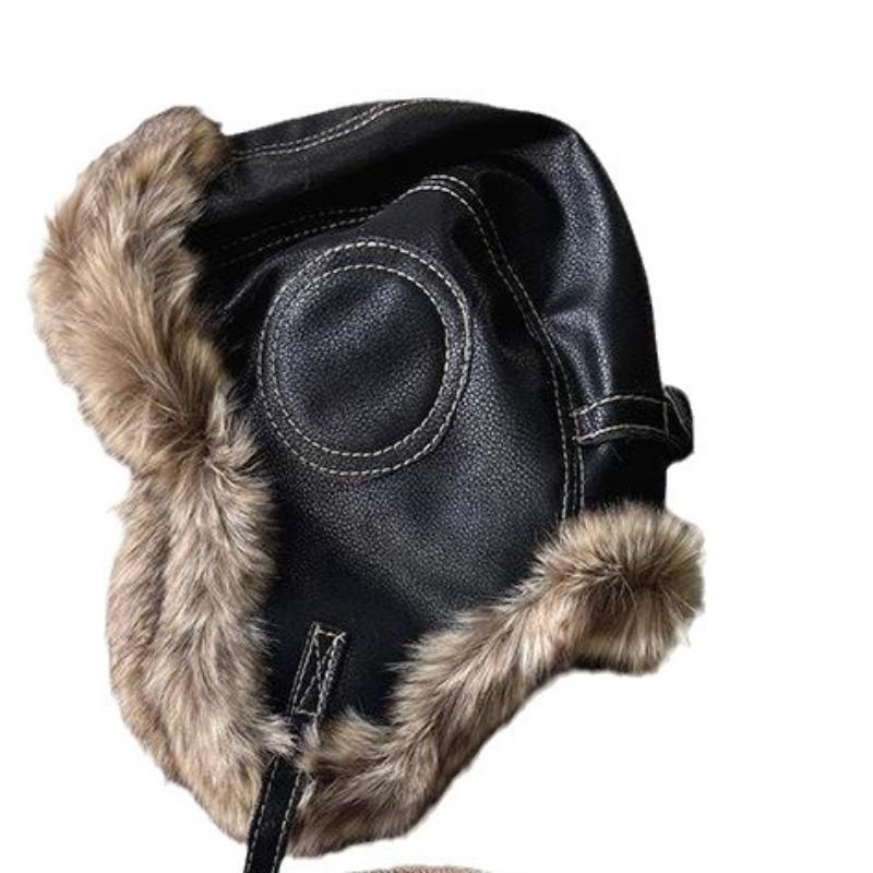 Lei Feng hat female pilot hat winter ski hat cycling windproof cold protection ear protection warm hat male Korean version hipster