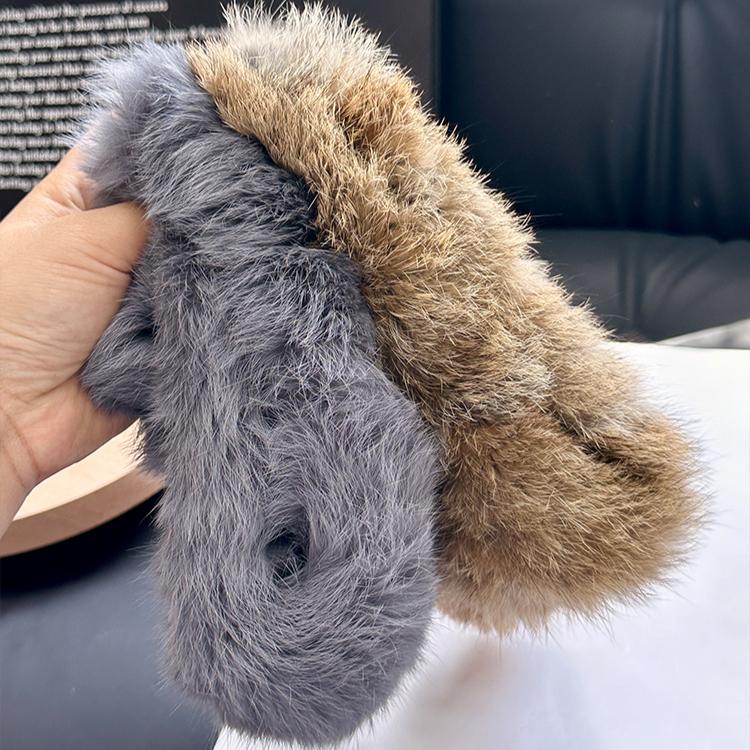 Korean Mao Mao Neck Cover Women Wear Rabbit Fur Scarf Headband In Autumn and Winter, Plush Fur Headscarf, Headband, Headgear