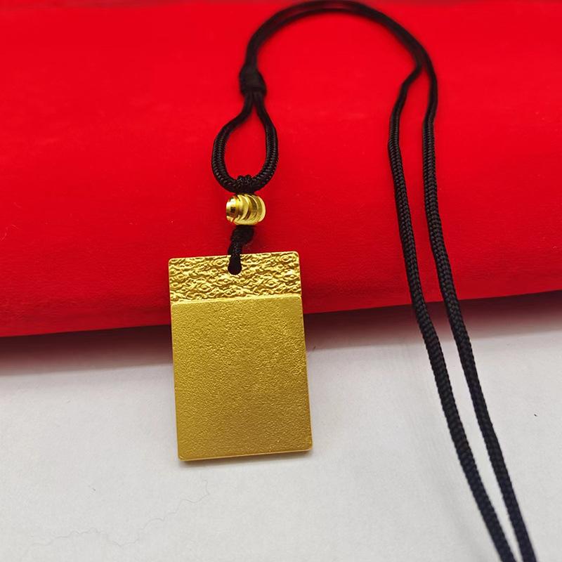 Buddha Head Necklace Guanyin Dragon Brand Fat Blessing Pendant Ancient Method Xiangyun Longevity Lock