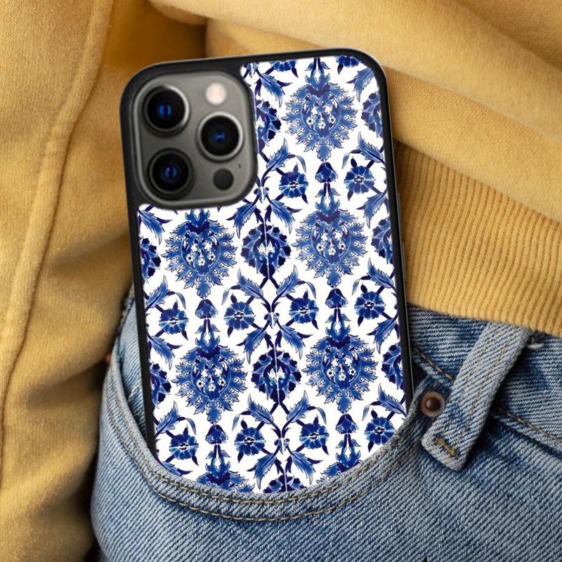 Portuguese Tiles Soft Phone Case for iPhone 17 Air 16e Pro max 15 Pro 13 14 Plus 11 12 MagSafe Magnetic Coque
