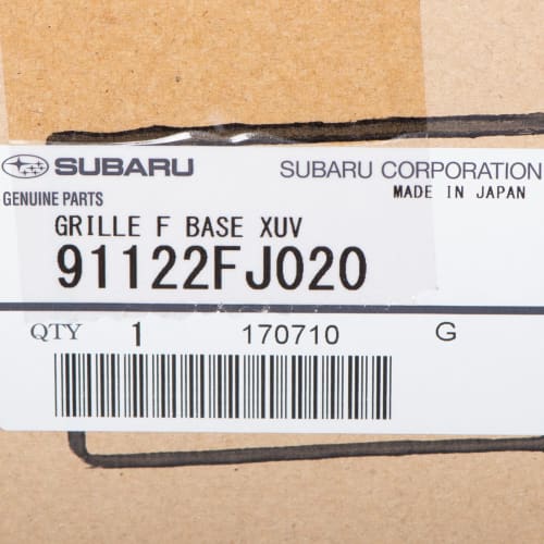 Genuine Subaru Parts - Front Grille Base (91122FJ020)