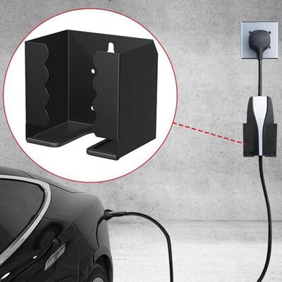 EV Şarj Tutucu Duvar Montajı Vidalı Duvar Delme Kaymaz Fişi Koruyun Şarj Kablosu Tutucu Braketi Elektrikli Araçlar Şarj Tutucu