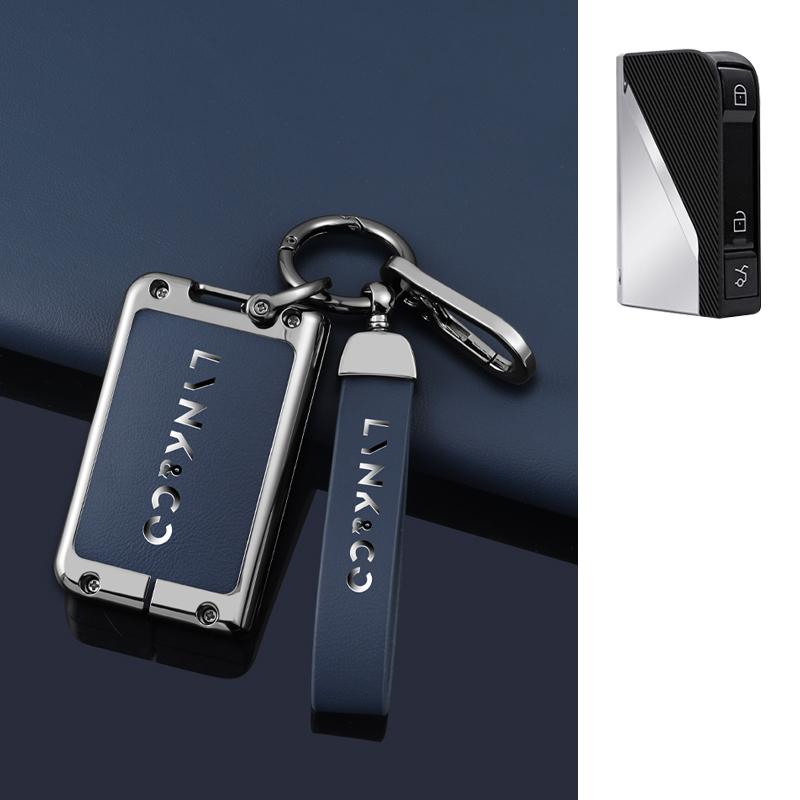 

Car Smart Remote Key Shell Bag Fob Case Cover For LYNK&CO 01 02 03 05 06 09 Zinc Alloy Protector Auto Keychain Accessories