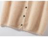 Women's 100% Cashmere Brushed V-Neck Vest Top - Autumn/Winter Layering Essential