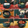 Multi-Functional Electric Cooker: Hot Pot, Stir-Fry, and Noodle Maker for Dorms and Bedrooms