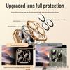Carcasă Transparentă din TPU Galvanizat cu Folie pentru Cameră și Dop de Praf pentru iPhone 17 Pro Max