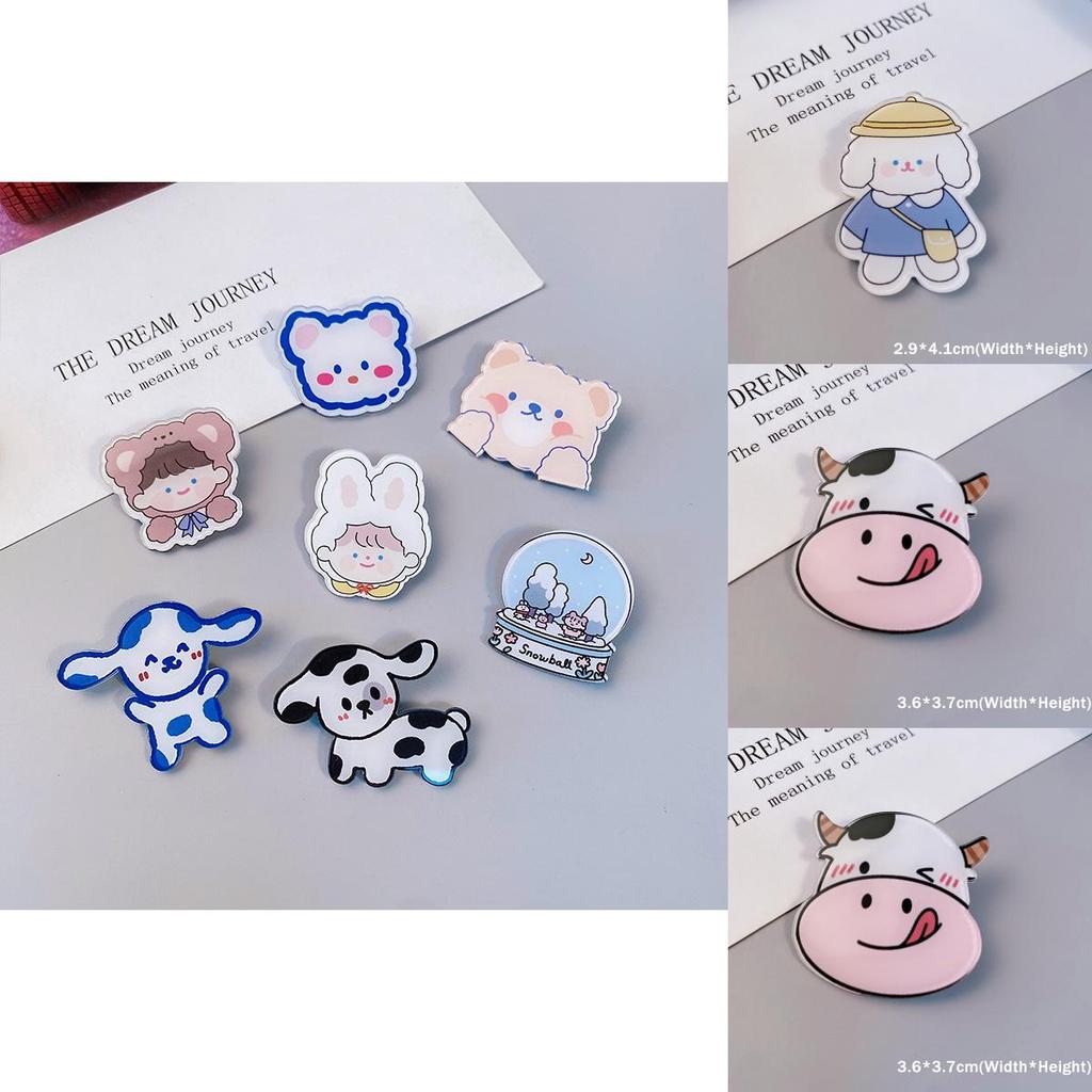 Charming Dog Rabbit Cow Pins For Backpacks Satchels And Wallets Decorations