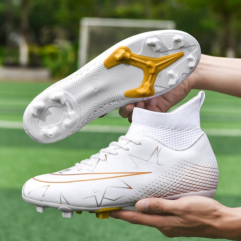 Men's Training Actual Combat Football Shoes Wear-resistant Anti-slip Rebound AG Long Nail Shock Absorption Shoes for Women