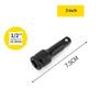 1Pcs 75/125/250Mm 1/2" Drive Impact Extension Bar Pneumatic Sleeve Extension Rod Electric Wrench Socket Tools