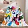 Japanese anime cute cartoon theme Sailor Moon Tsukino Usagi blanket suitable for home beds, sofa covers, office nap, outdoor warm blankets O4