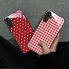 Red White Polka Dot Fashion Phone Cases Carcasa Glass Phone Case for Samsung Galaxy S26 S25 S24 S23 S22 FE Ultra Plus Fundas