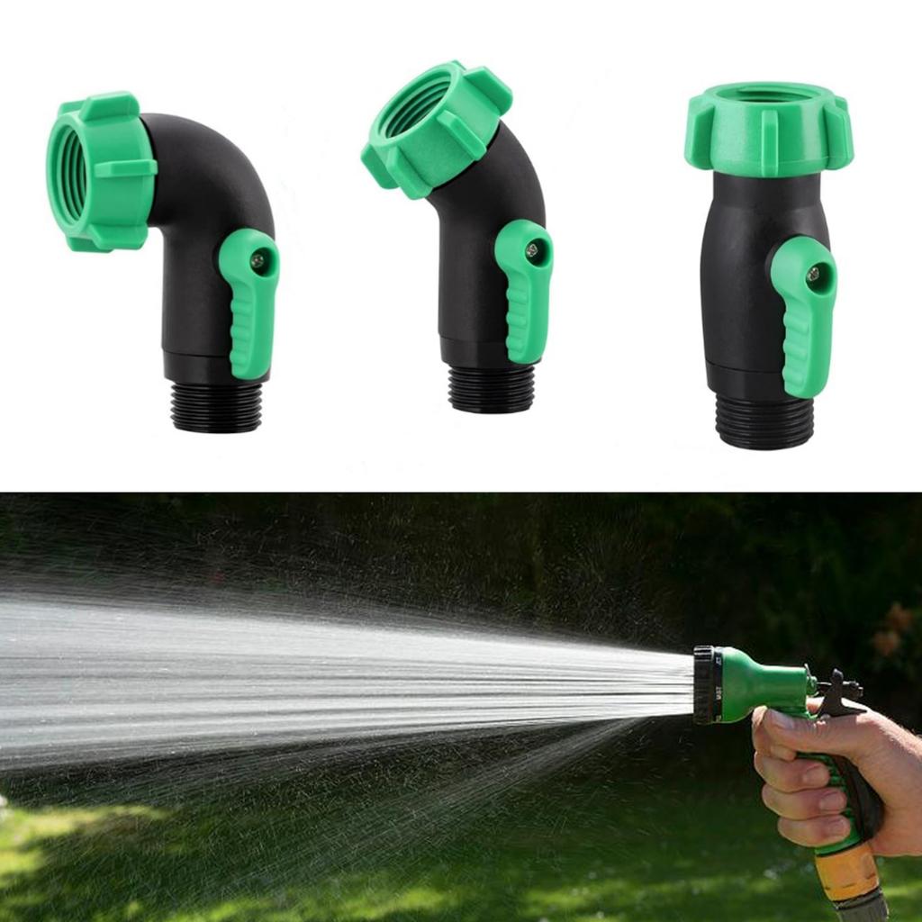 Auslaufsicherer ergonomischer Gartenschlauch-Absperrhahn Korrosionsbeständiger Kunststoffadapter 2 Stück für Camper Schiffe Outdoor-Nutzung