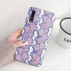 Pouzdro na telefon Snake Skin pro Huawei P50 P40 P30 P20 Pro Mate 40 30 20 Pro Nova 9 8 7 PC Skleněný kryt telefonu