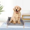 Pet Couch Bed Pine Wood Stylish Look Versatile Anxiety Relief Elevated Cat Dog Sofa Bed for Home Indoor