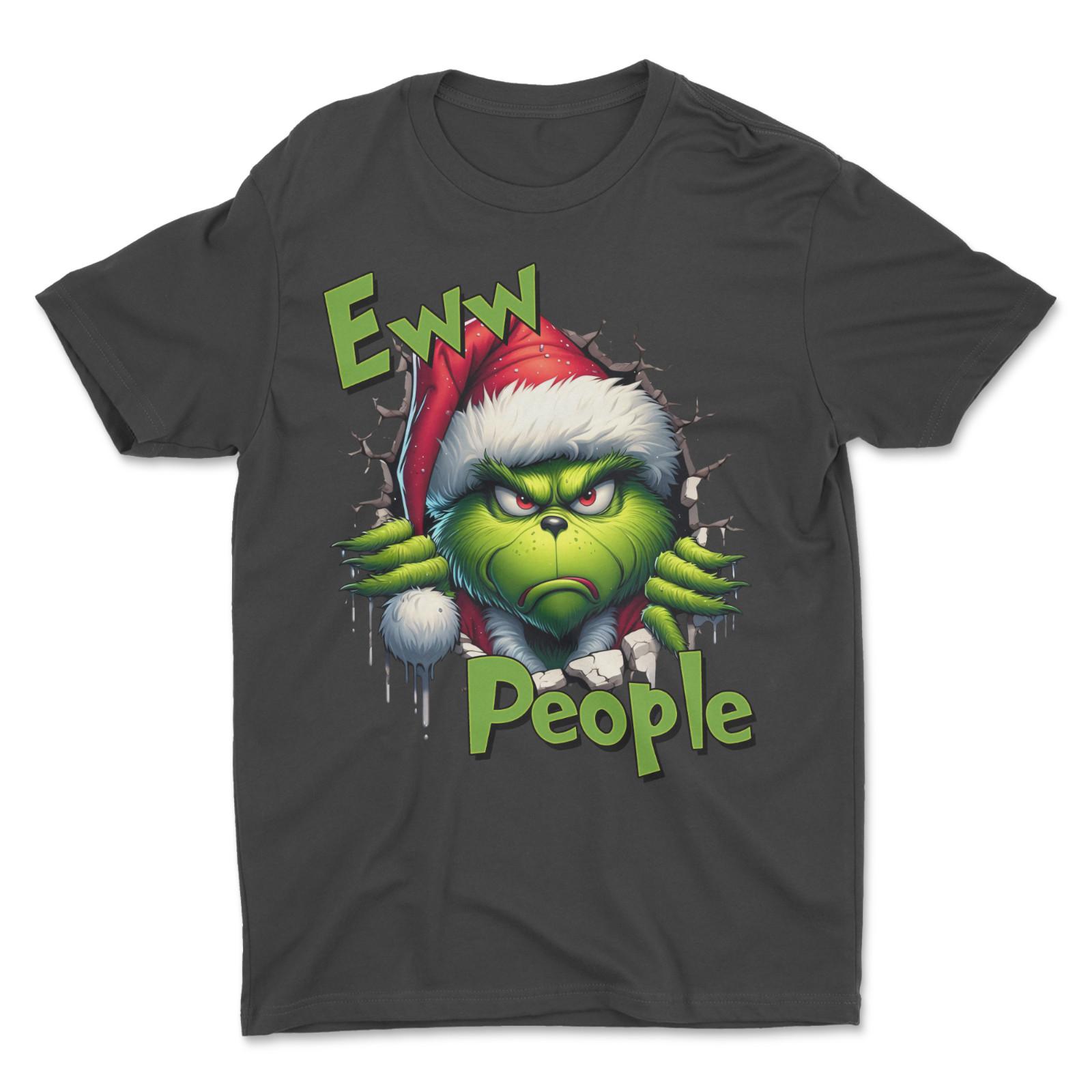 Grinch T-Shirt Ew People T-Shirt Funny T-Shirt S