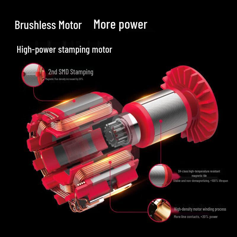 Deli Cordless Brushless Angle Grinder CN plug (adapter included)