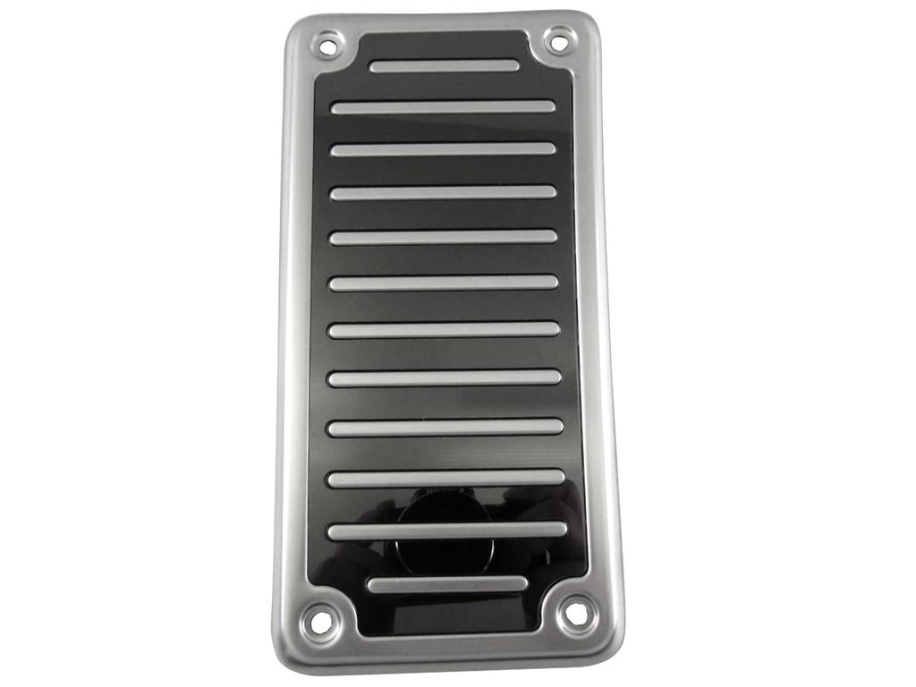 BRIGHTZ Stainless Steel Footrest Covers in Satin Silver for Step WGN Spada RP 8 (PEDAL-013) RP6, RP7, RP8, RP6, P7, P8, 6, 7,