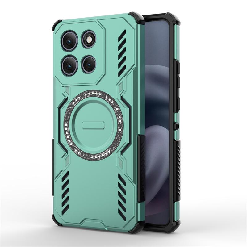 Armor Case For Motorola Moto G86 Power Magnetic Adsorption Wireless Charge Cover Moto G86 Power Case For Moto G86 Power Case