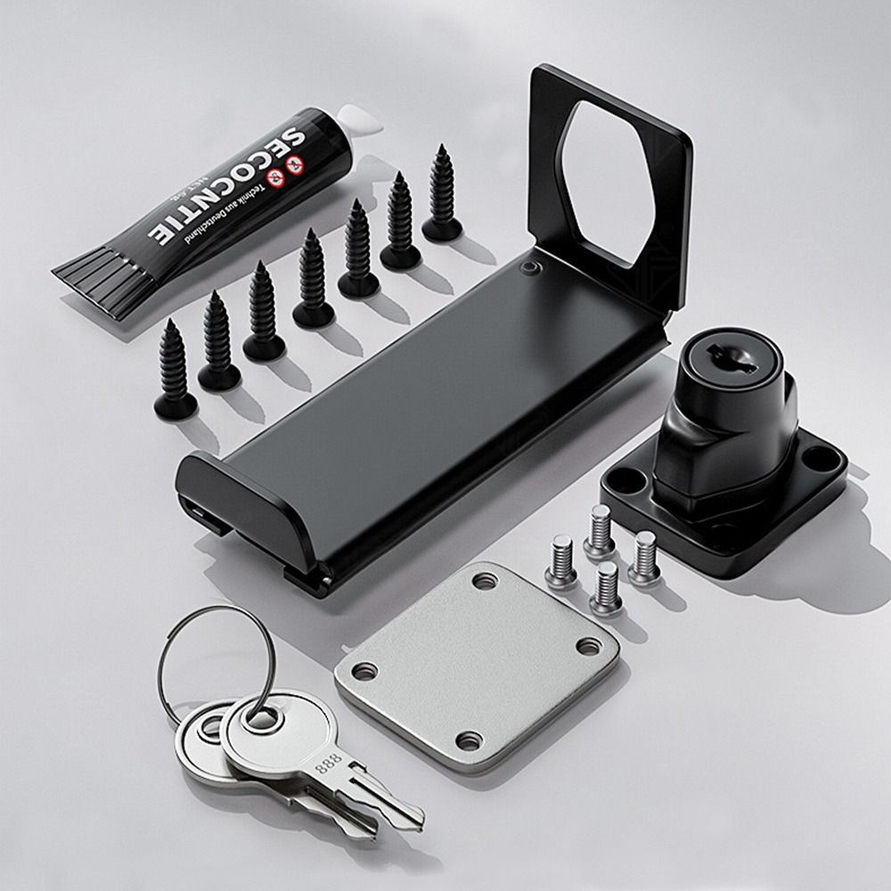 New Stainless Steel Door Clasp Lock 90 Degree Right Angle Door Latch Anti-theft Burglar-proof Gate Latch Household Door Hasp