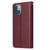 For iPhone 13 Mini Case PU Leather Phone Cover with Card Slots Wallet