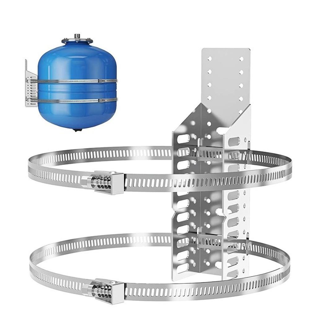 Expansion Tank Mounting Bracket for Hot Water Heater, with 2 Earthquake Straps,Support 5-Gallon Hot Water Tanks up to 13 inches in Diameter-1 Set