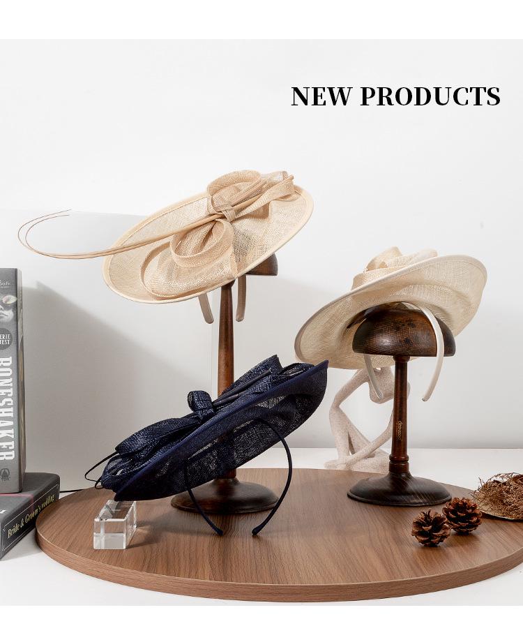 2025 Sommer Retro Gaze Kopfbedeckung: Eleganter Damen-Formalhut für Gesellschaftsbankette