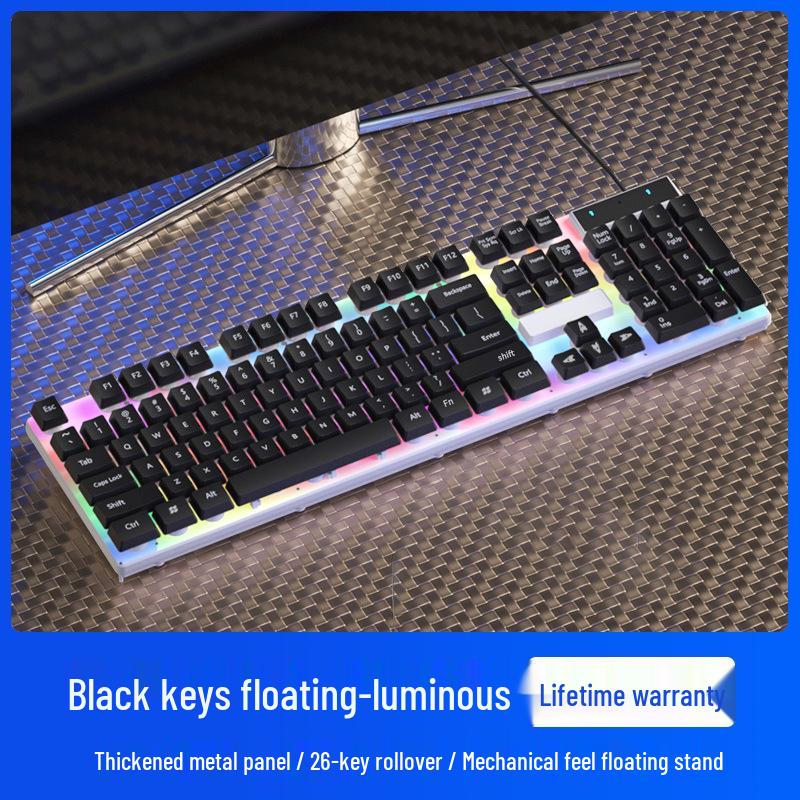 Kabelová business klávesnice a sada tichých myší pro PC a notebooky