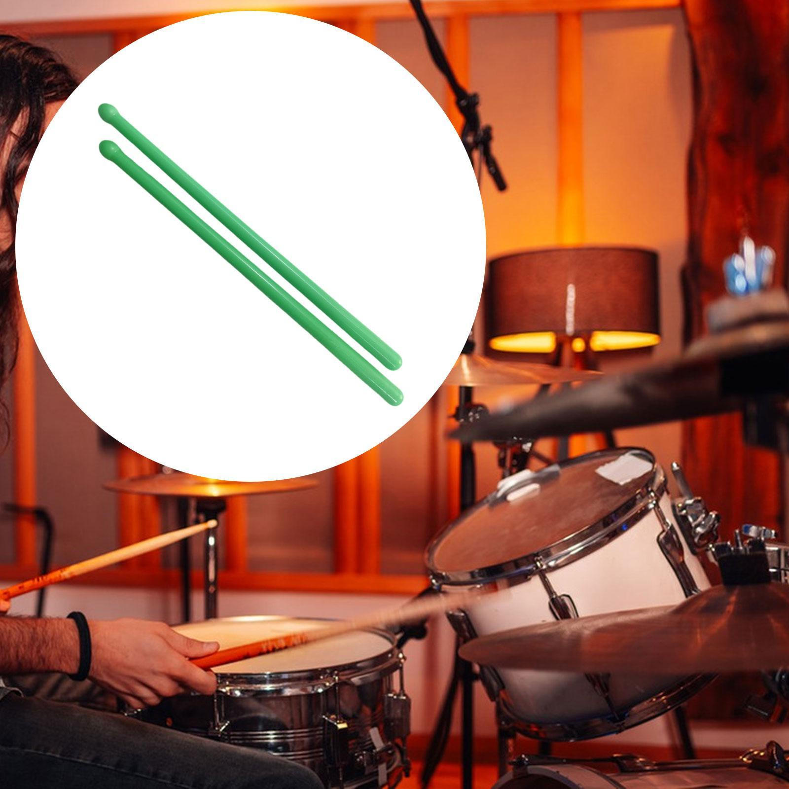 

2 шт. нейлоновых барабанных палочек с нескользящими ручками, многофункциональные тренировочные барабанные палочки для начинающих