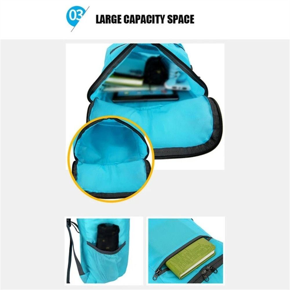Waterproof Folding Backpack Ultralight Travel Backpack Packable Backpack for Hiking Cycling