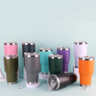 30oz Stainless Steel Insulated Car Cup - Keeps Ice & Drinks Cold - Perfect Gift