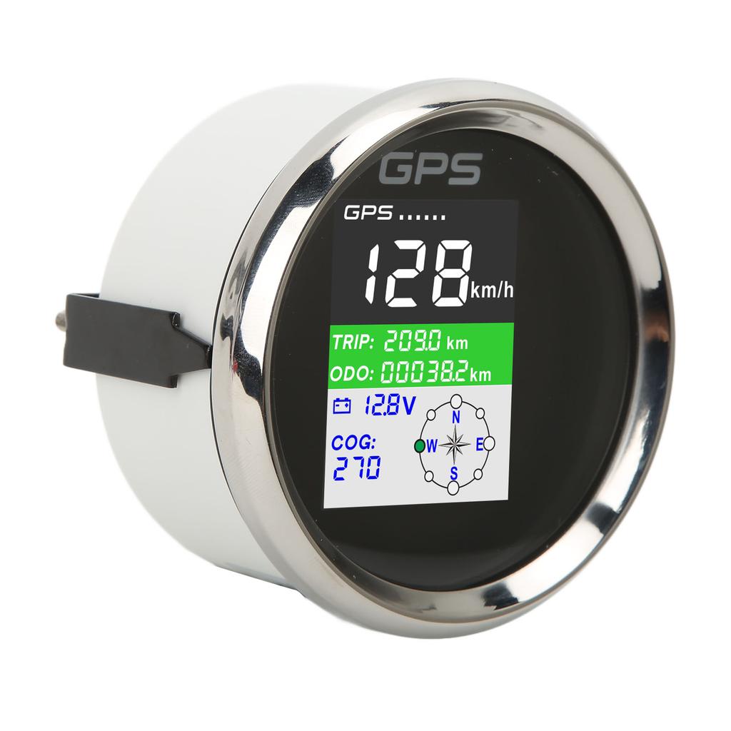 85mm GPS Speedometer Km H Knot MPH DC9‑32V TFT Screen IP67 Speed Gauge Universal for Cars Motorcycles Boats