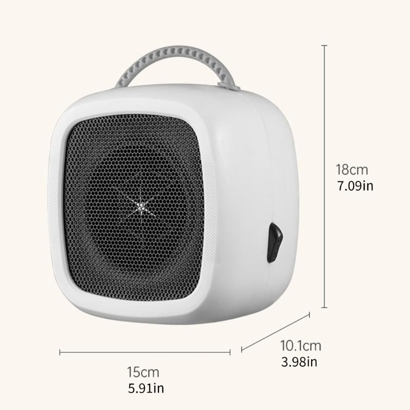 Macchina portatile elettrica riscaldante Controllo automatico della temperatura Mini ventilatore da scrivania Riscaldamento per camera da letto Riscaldamento rapido Macchina regolabile