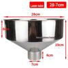 Large Stainless Steel Non-Magnetic Fueling Funnel for Industrial Tanks