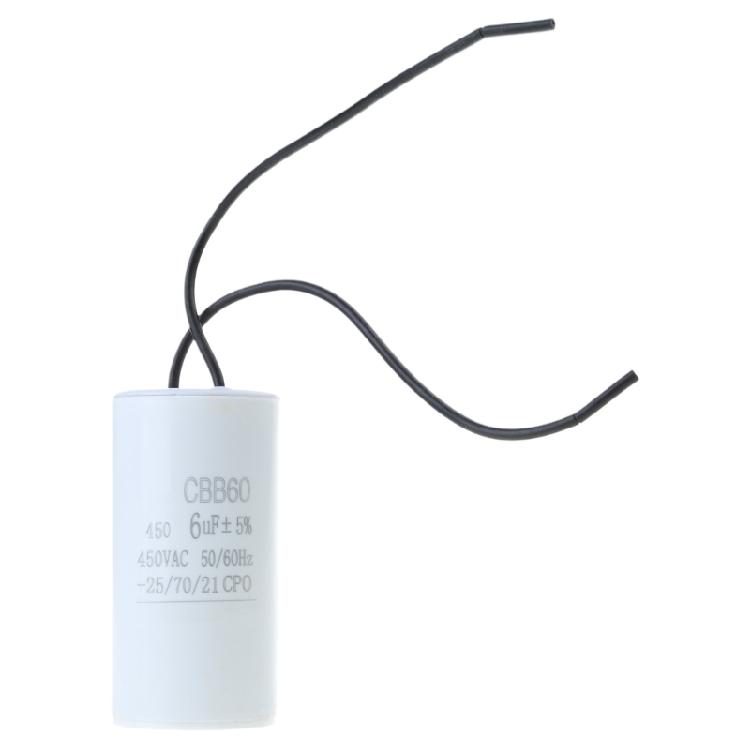 CBB60 Motor Starting Capacitors 450VAC for Unidirectional Motors In Washers and Pumps Consistent Performances