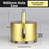 Round Shank Diamond Hole Saw Gold Coated Tile Drill Bit New Sintered Diamond  Tile Installation