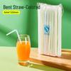 DYMAYKI Disposable Bendable Colorful Straws