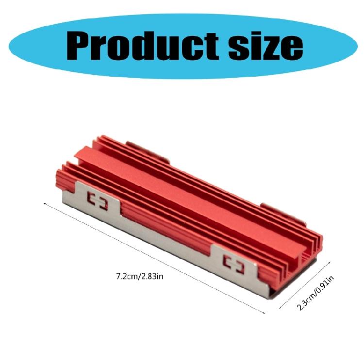 M.2 SSD Cooling Heatsink M.2 NVME 2280 Hard Disk Heat Dissipation Radiator Solid States Drive Radiator for NVME M.2 2280
