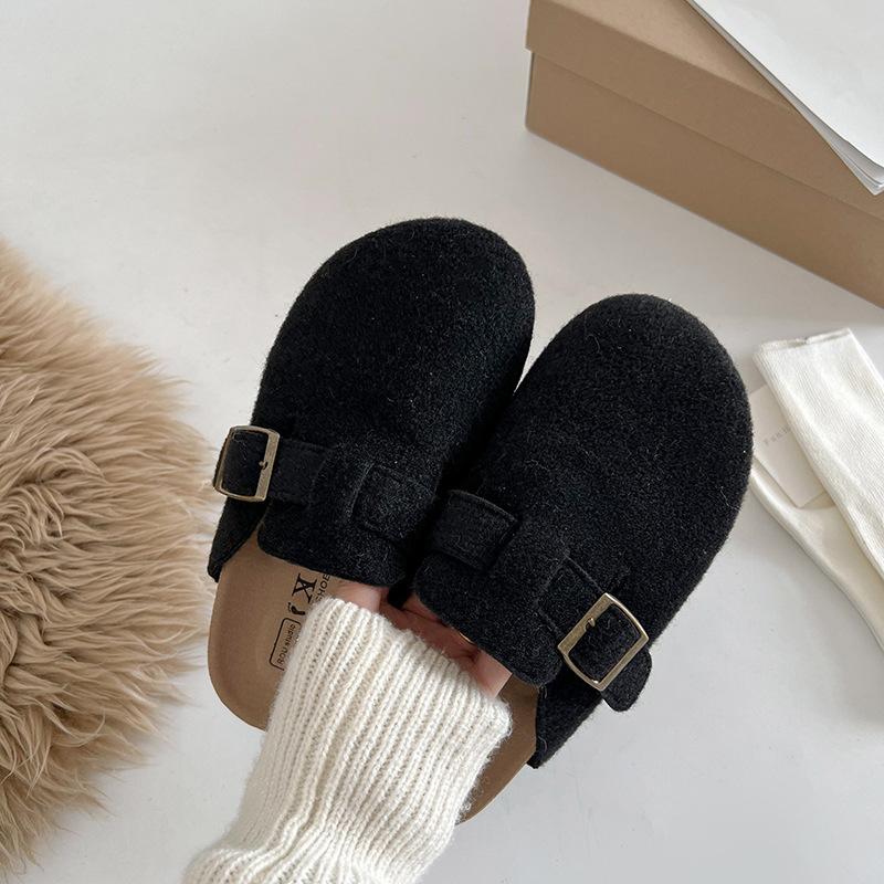Модные, легкие, ретро, с увеличенной толстой подошвой Birkenstocks, женские осенние и зимние, с мягкой подошвой, сумка-головка и полутапочки 35