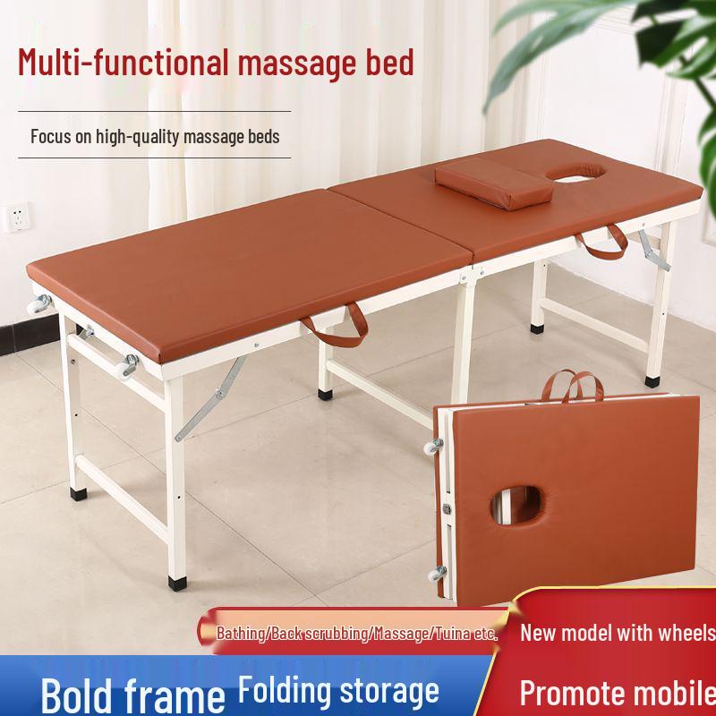 Portable Folding Massage & Examination Bed - Ideal for Physiotherapy, Orthopedic, TCM, Tuina, Beauty Treatments, and Outpatient Services.