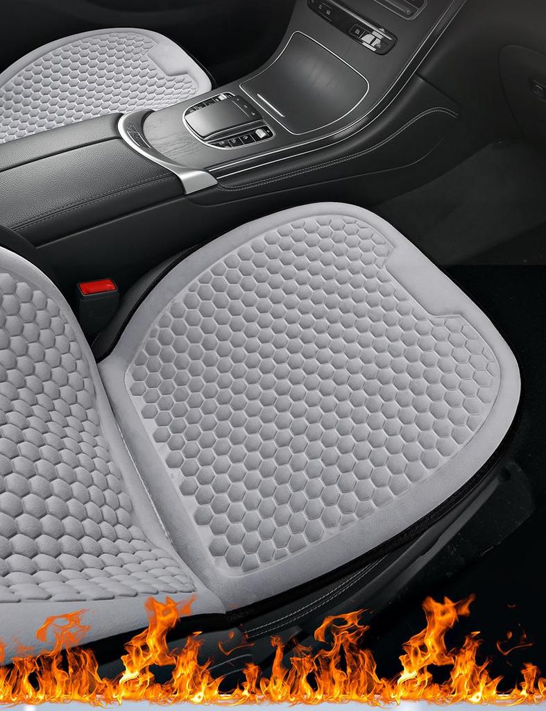 Plush Winter Car Seat Cushion – Universal Warm Cover for Sedans, Office, and Home Use.