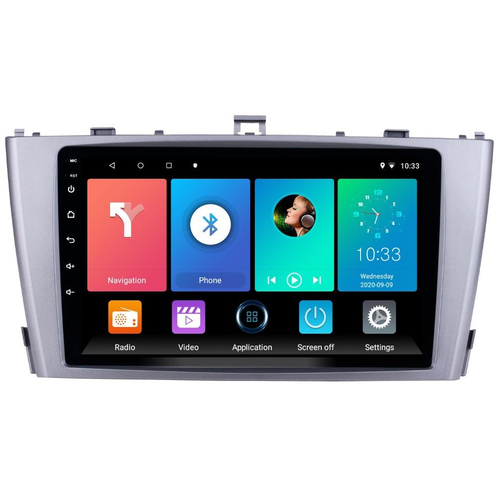 Android Car Radio för Toyota Avensis 3 2008-2015 2 Din Multimedia Carplay Navigation GPS WIFI Huvudenhet 4+64GB