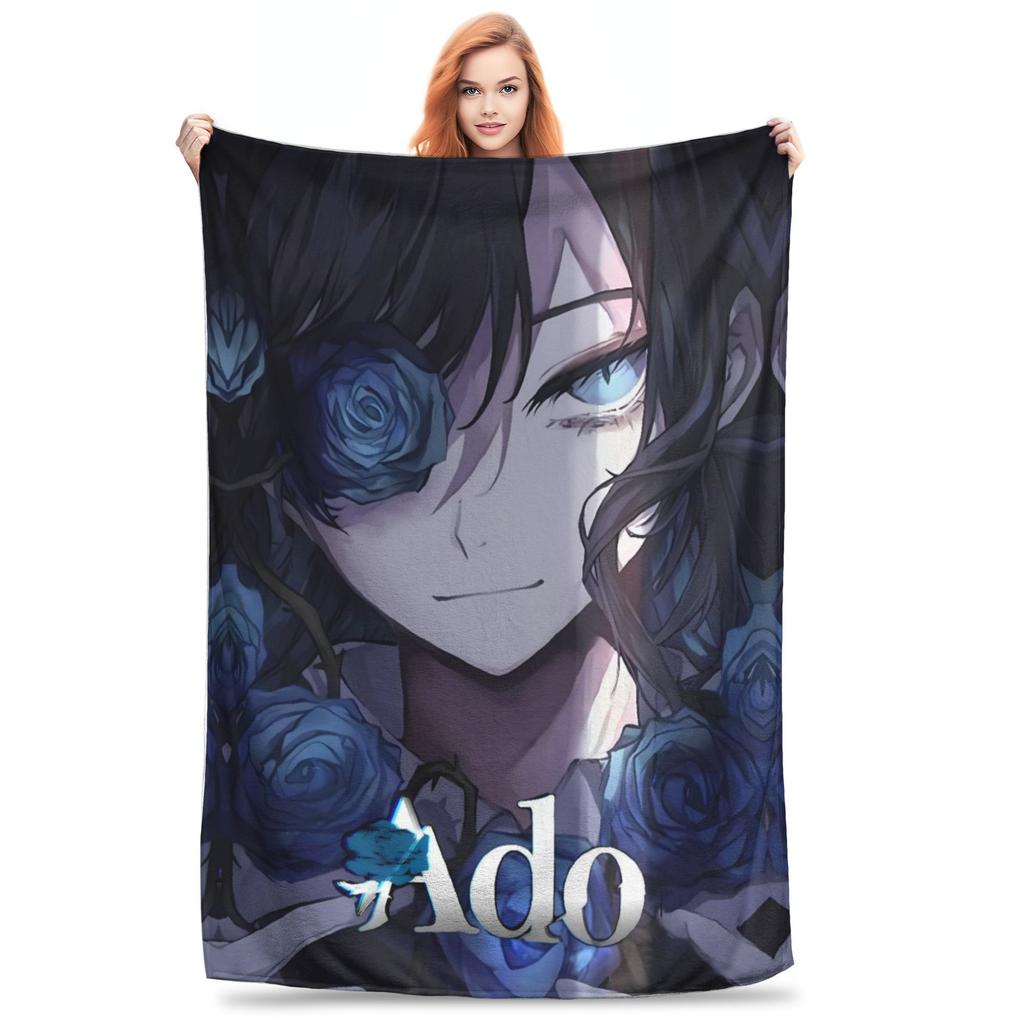 Ado WORLD TOUR 2025 Hibana Blankets Warm Soft Novelty Plush Throw Blanket For Child Outdoor Flannel Bedspread Bed Cover